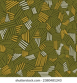 irregular and abstract thick line doodle seamless pattern
