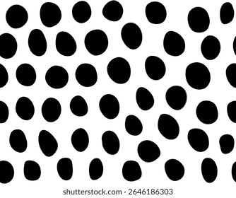 Irregular black stains and smudges on a white surface background. The shapes resemble baked meringue marks or scattered crumbs. Minimalist, organic composition with artistic textured appearance vector
