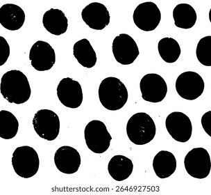 Irregular black stains and smudges on a white surface background. The shapes resemble baked meringue marks or scattered crumbs. Minimalist, organic composition with artistic textured appearance vector
