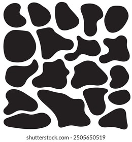 Unregelmäßige Blobform, Vektorgrafik-Set. Vektorgrafik einzeln auf weißem Hintergrund.