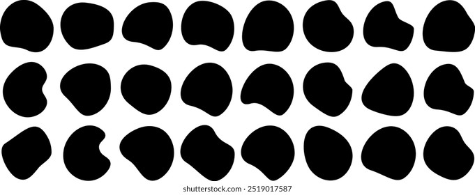 Unregelmäßige Blobform, Vektorgrafik auf weißem Hintergrund.