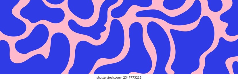 Irregular blobs colorful background. Simple liquid amorphous splodge pattern with bright colors