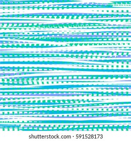 Irregular blue and green stripes. Abstract background. Wallpaper. Vector design.