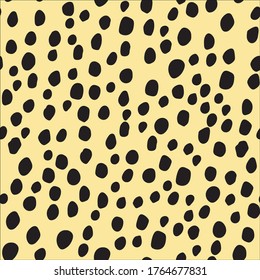 Irregular Cheetah Texture. Animal Leopard Splat. Dirty Drop. Seamless Animal Fur. Simple Blot. Black Animal Dot. Beige Animal Polka. Cheetah  Polka. Isolated Ink Cheetah Circle. Cheetah Dots Pattern