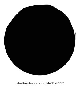 Irregular circle / Grungy, spot, wet shape, smudge, blotch effect