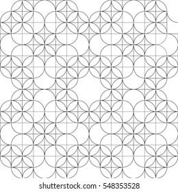 Irregular circles collection in black over white