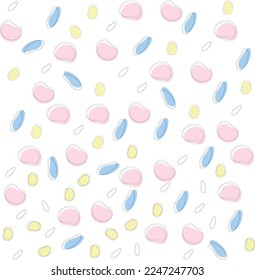 irregular color balls graphic background
