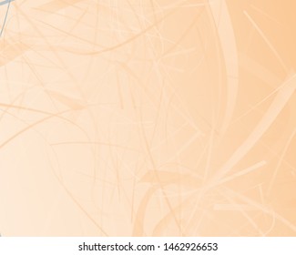 Irregular curves, twisted wavy lines of different thickness and transparency. Light dynamic background with chaotic stripes. Vector illustration

