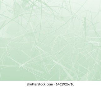 Irregular curves, twisted wavy lines of different thickness and transparency. Light dynamic background with chaotic stripes. Vector illustration
