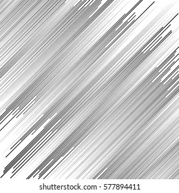 Irregular dynamic lines abstract monochrome pattern. Linear (grid, mesh) texture