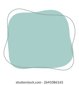 Irregular fluid shapes. Vector illustration of an abstract shapes like an amoeba.