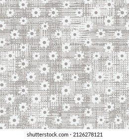 geos irregulares gingham color beige blanco diseño vectorial papel dibujado a mano diseño de tela