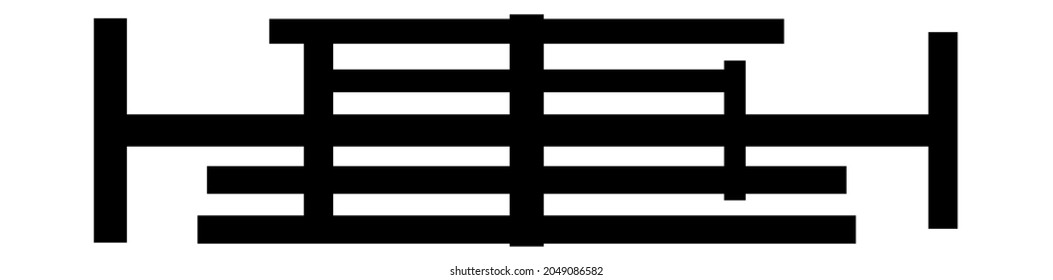 Irregular, grid mesh, lattice, grating geometric pattern element