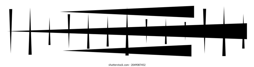 Irregular, grid mesh, lattice, grating geometric pattern element