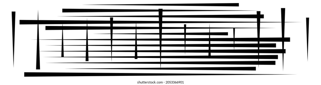 Irregular, grid mesh, lattice, grating geometric pattern element