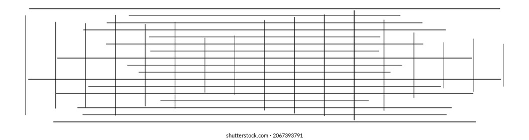 Irregular, grid mesh, lattice, grating geometric pattern element