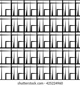 Irregular grid, mesh pattern. Seamlessly repeatable.