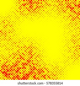 Irregular halftone pop art, polka dot pattern