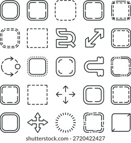 Irregular Hand Drawn Border Shapes
