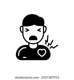 Irregular Heartbeat icon in vector. Illustration