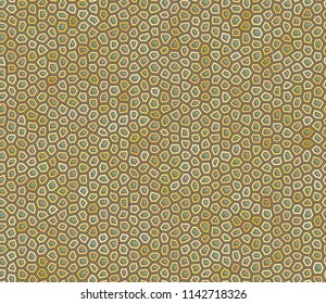 Irregular hexagons seamless template imitation of fantasy reptile skin texture