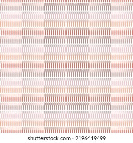 Irregular horizontal vertical lines stripes, strips, artistic seamless pattern Hand drawn whimsical textured organic vector Doodle folk abstract geometric print in pink.