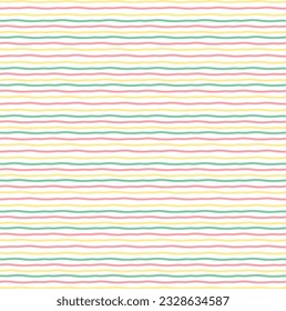 Irregular Horizontal Wavy Lines Pattern