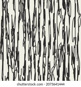Irregular lines vector. Vertical endless scrawl. Splotch seamless pattern.