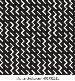Irregular Maze Shapes Tiling Contemporary Graphic. Abstract Geometric Background Design. Vector Seamless Black and White Pattern.