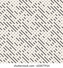 Irregular Maze Shapes Tiling Contemporary Graphic. Abstract Geometric Background Design. Vector Seamless Black and White Pattern.