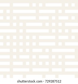 Irregular Maze Shapes Tiling Contemporary Graphic Design. Vector Seamless Black and White Pattern