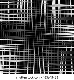 Irregular mesh, grid with random lines. Abstract geometric texture.