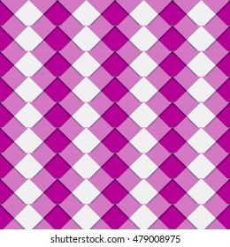 Irregular mosaic, grid repeatable background / pattern - Geometric square tiles pattern