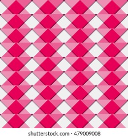 Irregular mosaic, grid repeatable background / pattern - Geometric square tiles pattern