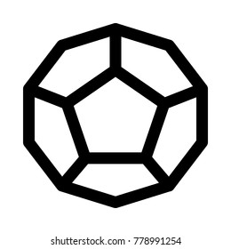 irregular pentagonal dodecahedron