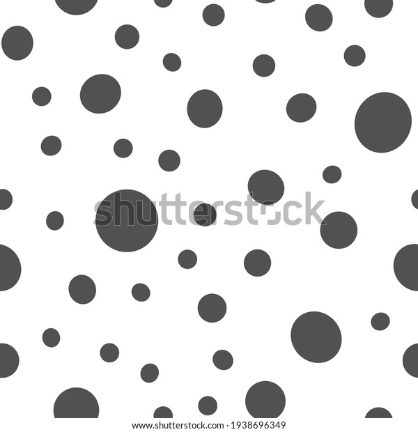 Irregular polka dots seamless pattern. Circle\
shapes texture\
background.