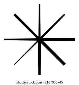 Irregular radial, radiating lines. Burst, spokes, explosion element. Starburst, sunburst converging lines, stripes