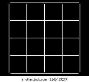 Irregular, random intersecting lines abstract grid, mesh, grate and trellis pattern, texture. Geometric vector artwork