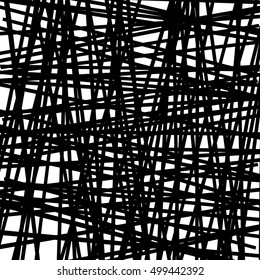 Irregular, random lines abstract pattern