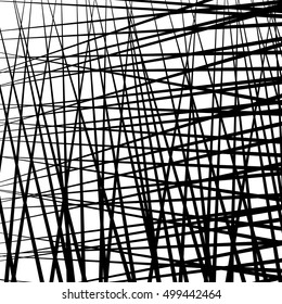 Irregular, random lines abstract pattern