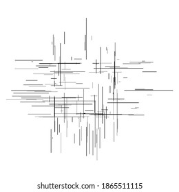 Irregular, random lines harsh texture. Abrasion, sketch, sketchy scribble lines 