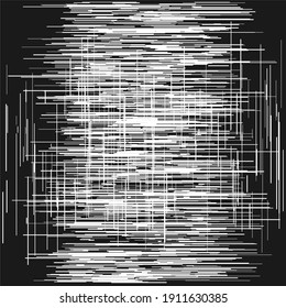 Irregular, random lines harsh texture. Abrasion, sketch, sketchy scribble lines 