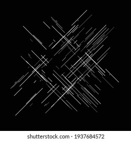 Irregular, random lines harsh texture. Abrasion, sketch, sketchy scribble lines 