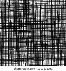 Irregular, random lines rough, harsh vector texture. Abrasion, sketch, sketchy scribble lines grid, mesh 