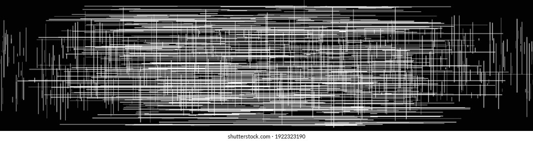 Irregular, random lines rough, harsh vector texture. Abrasion, sketch, sketchy scribble lines grid, mesh 