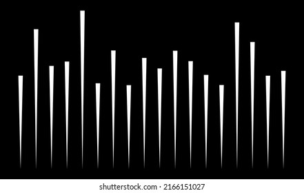 Irregular random lines, stripes pattern vector element