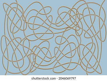 Irregular rope pattern vector image. The vector strap can be changed in color and backgorund. easy to apply to cloth screen printing and other media. change color according to taste