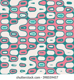 irregular round tiles - vector seamless pattern