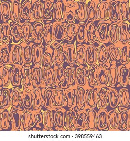irregular round tiles - vector seamless pattern