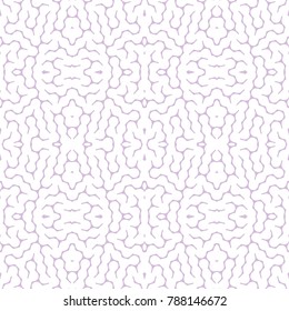 Irregular seamless pattern. Tileable abstract maze design. Labyrinth backround, vector illustration.